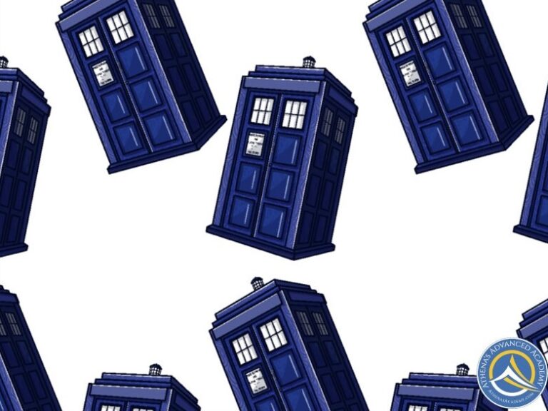 TARDIS images for History for Whovians course at Athena's Advanced Academy