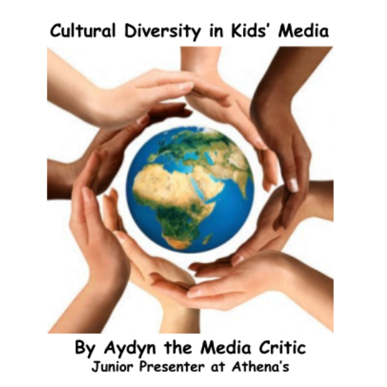 Globe with kids' hands for the Junior Presentation about Cultural Diversity in Kids' Media at Athena's Advanced Academy