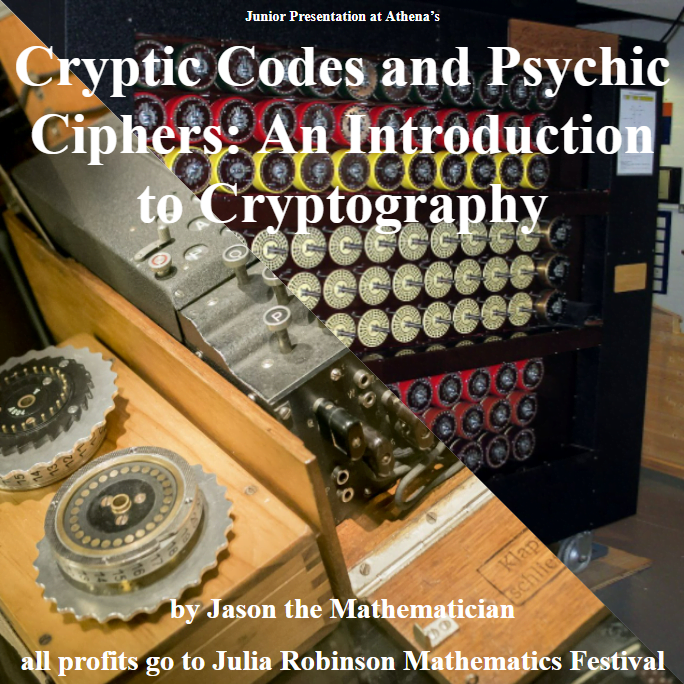 An Enigma Machine for the Junior Presentation about Cryptic Codes at Athena's Advanced Academy