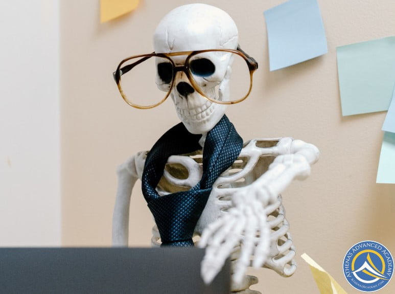Skeleton with glasses - Philosophy of Science Scientific Inquiry