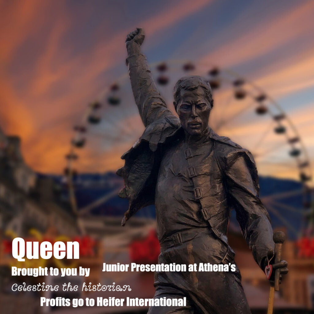 Statue of F. Mercury for Queen Junior Presentation