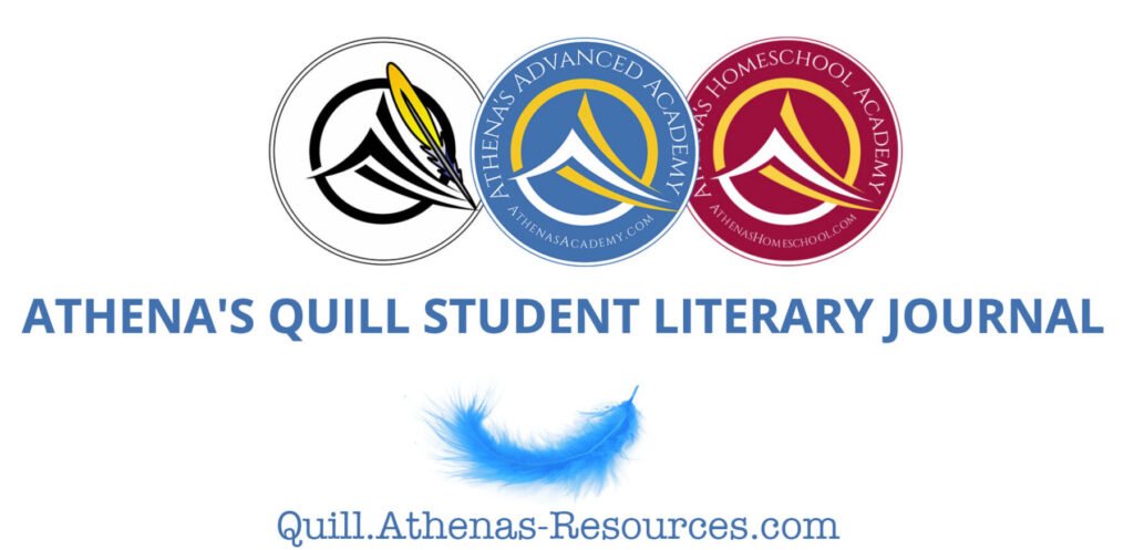 Quill, Athena's, & AHA's logos for Athena's Quill